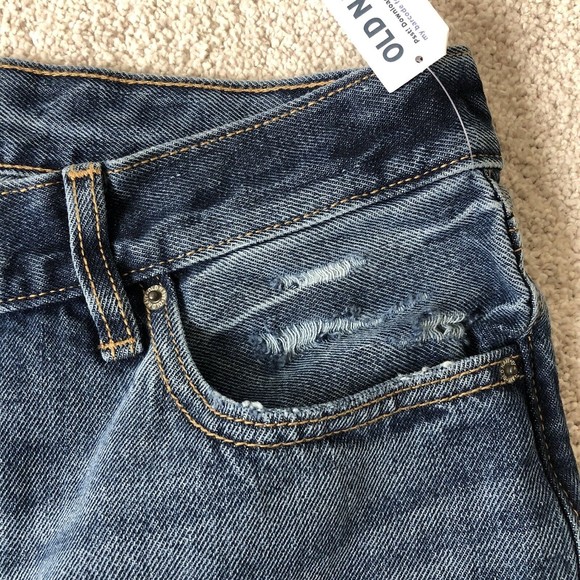 Old Navy High Waisted Shorts Slouchy Button-Fly Cut-Off Jean Shorts Size 26 NWTs - Picture 6 of 10
